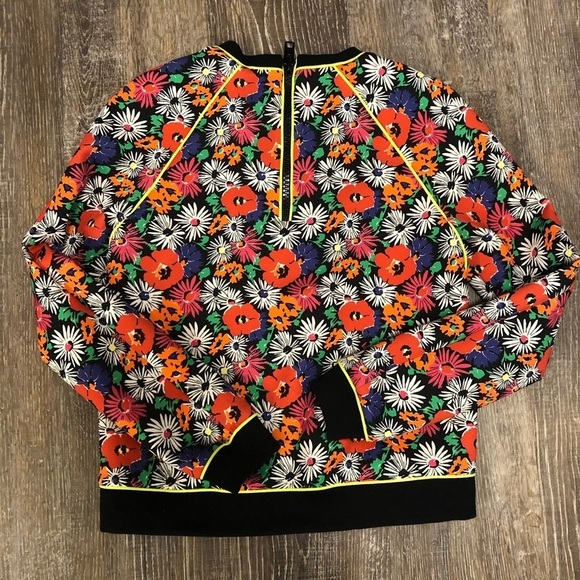 Veronica Beard Hothouse Floral Scuba Sweatshirt 0 - Picture 4 of 5